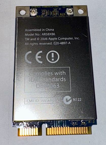 Apple Mini PCI-E WI-FI verkkokortti
