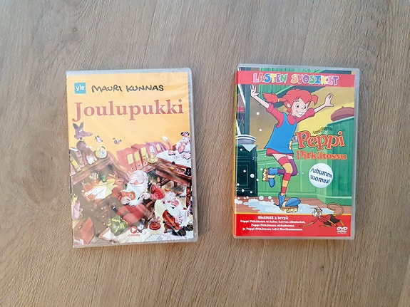 Peppi Pitkätossu dvd-boksi 3x dvd + Mauri Kunnas: Joulupukki dvd
