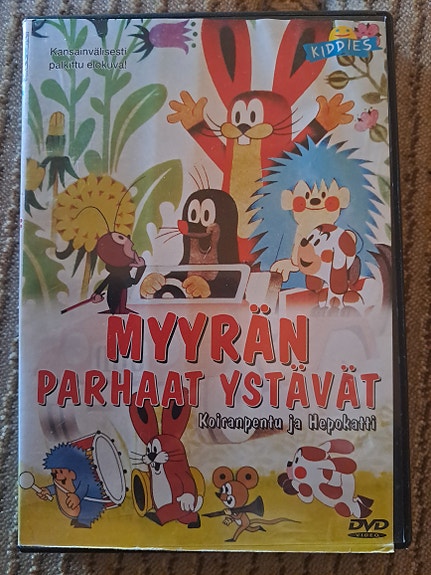 Myyrän parhaat ystävät koiranpentu ja hepokatti dvd