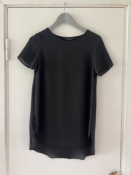 New Look musta juhlava t-paita koko 36