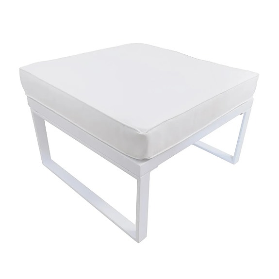POHJOLA GARDEN Ulkosohvan Divaani ISLA 60 CM, Valkoinen / Vaalea Beige