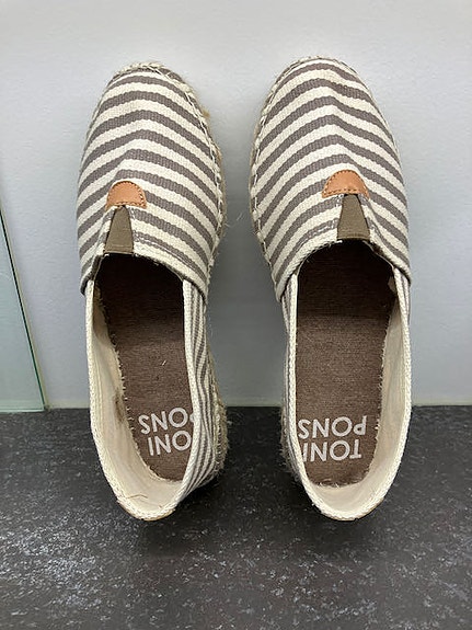 Naisten espadrillot kengät, beiget