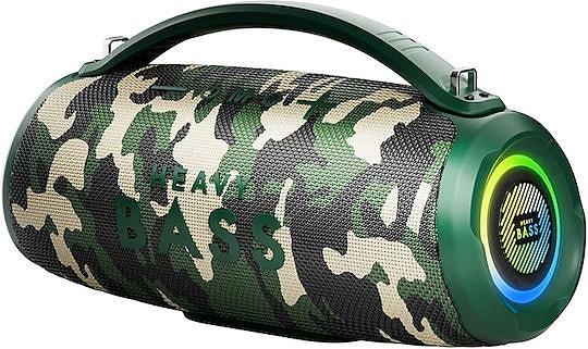 BASS-33 Langaton Bluetooth-Kaiutin, Camo, 40W, Ulko- ja sisäkäyttöön, RGB