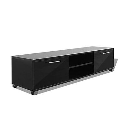 vidaXL TV-taso korkeakiilto musta 120x40,5x35 cm(sku243042