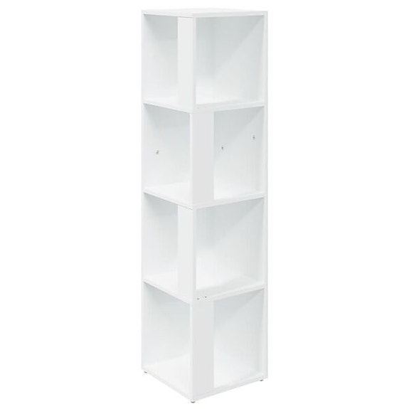 vidaXL Kulmakaappi valkoinen 33x33x132 cm lastulevy(sku809035