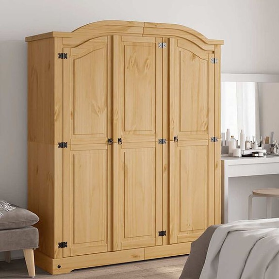 vidaXL Vaatekaappi Meksikon mänty Corona Range 3 ovea(sku243733