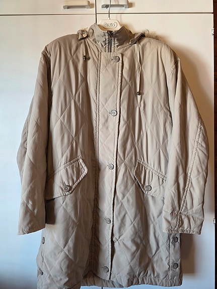Finn-Flare beige tikkitakki, koko 42 (L)