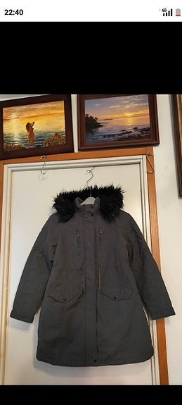 Pitkä  vanuvuori takki 38-40