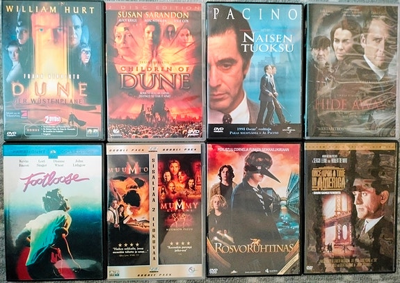 Dvd leffoja