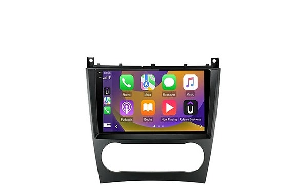 Android soitin 9" näytöllä Mercedes Benz C-sarja 2005-2011
