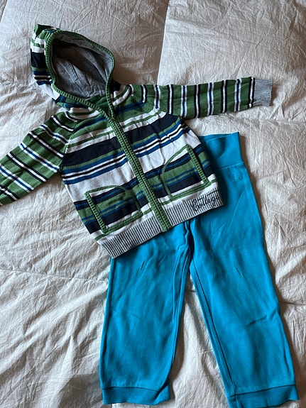 Benetton neulehuppari ja Esprit housut 86 cm