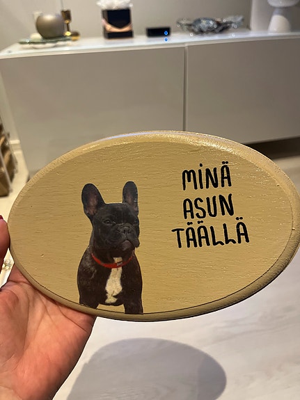 Ranskanbulldoggi kyltti