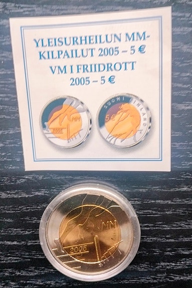 Viiden euron kolikko, yleisurheilun MM-kilpailut 2005