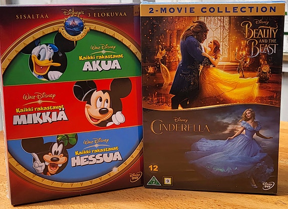 Disney 5-Movie Collection DVD/Kaunotar ja Hirviö/Tuhkimo.