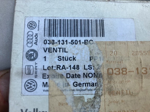 VW Caddy/Golf V 2.0SDI EGR-venttiili Alkuperäinen 04-10