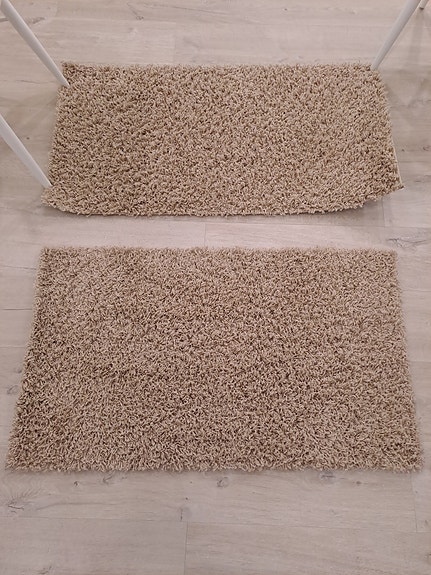 Beige nukkamatto 2kpl