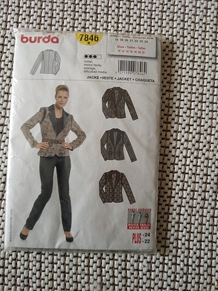 BURDA Naisten bleiseri kaava. 7846