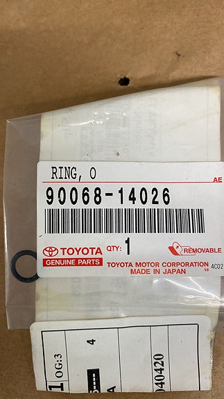 Toyota O-rengas 90068-14026