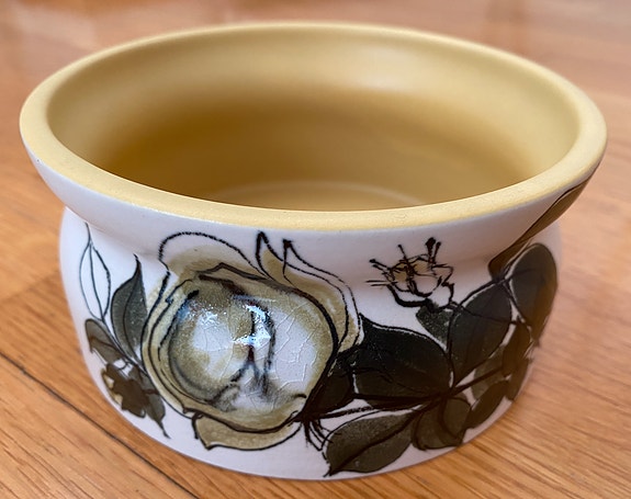 Käsinmaalattu Arabia Kukka -maljakko, design H-L Ahola