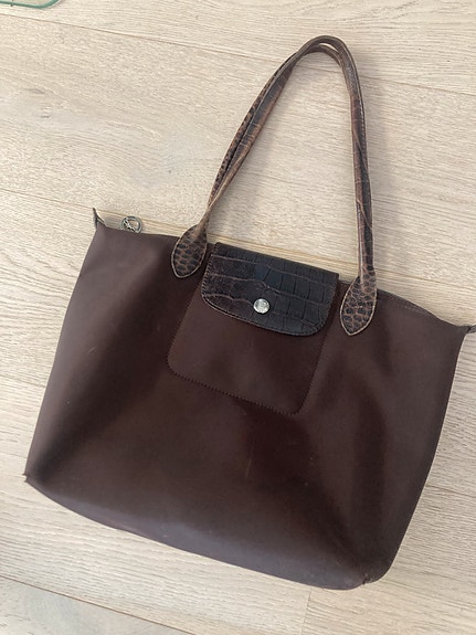 Longchamp kangaslaukku ruskea naisten