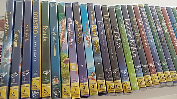 Walt Disneyn klassikkopiirrettyjä 43 kpl