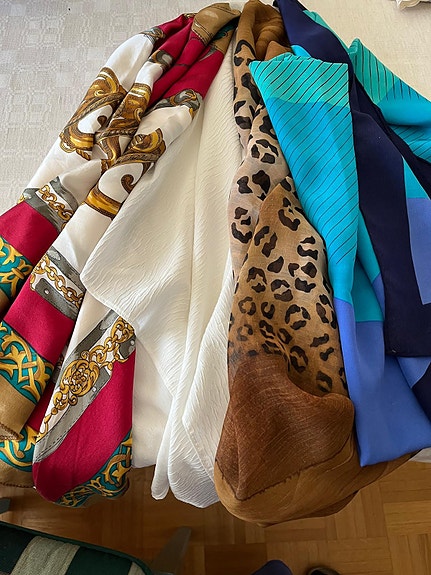 Huivit silkki/polyester