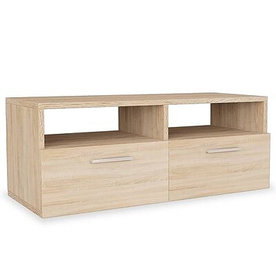 vidaXL TV-taso tammi 95x35x36 cm tekninen puu(sku244868