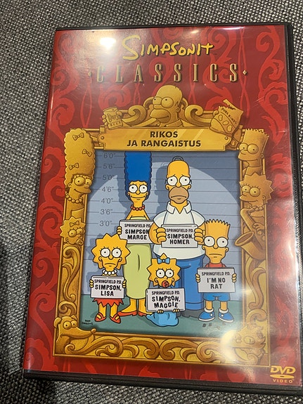 Simpsonit Rikos ja rangaistus dvd