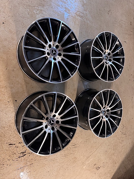 Mercedes C-sarjan vanteet painetunnistimet 9,5jx19 ET45 -2kpl 8,5jx19 ET42