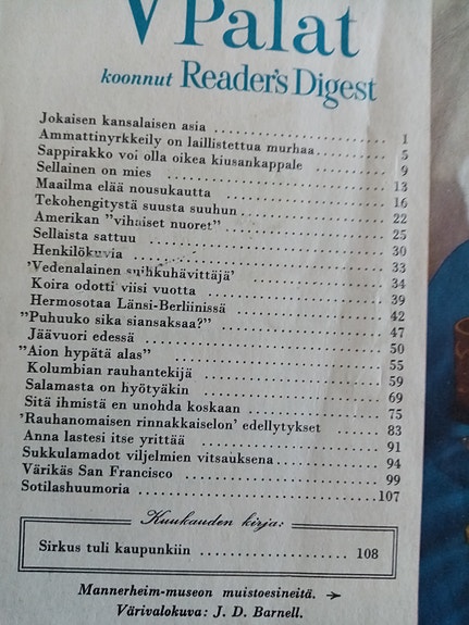 4 Valitut Palat - lehteä vuosilta 1950-60
