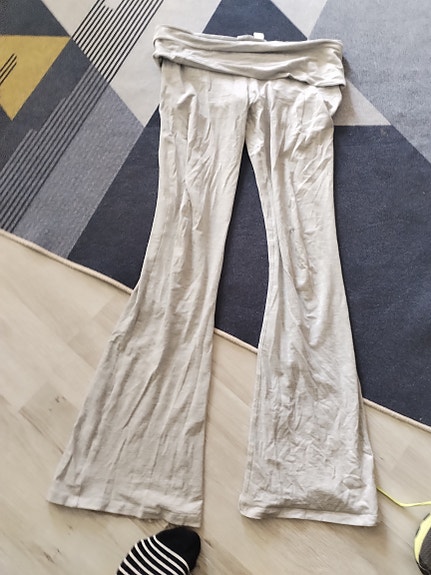 Ginatricot bootcut trikoo housut 170