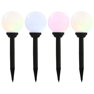 vidaXL LED-aurinkokennovalaisin 4 kpl väriä vaihtava pyöreä 15 cm RGB(sku44457