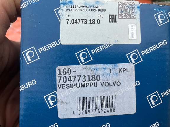 Volvo Diesel Sähköinen Kiertovesipumppu Pierburg 13-