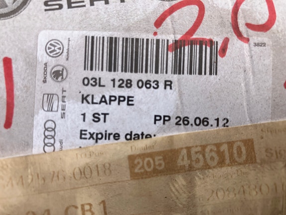 Audi/VW/SEAT/Skoda 2.0TDi Kaasuläppäkotelo Alkuperäinen 04-18