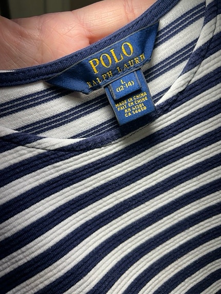 Ralph Laurenin raidallinen mekko kesän juhliin