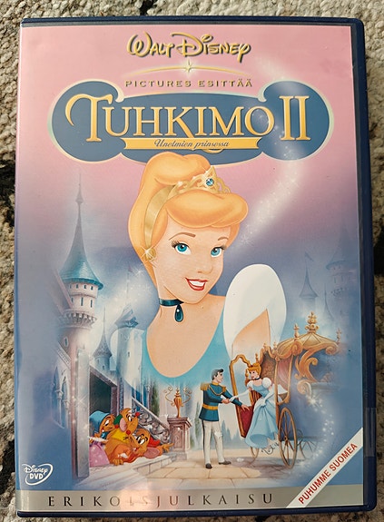 Tuhkimo 2 - Unelmien prinsessa DVD levy