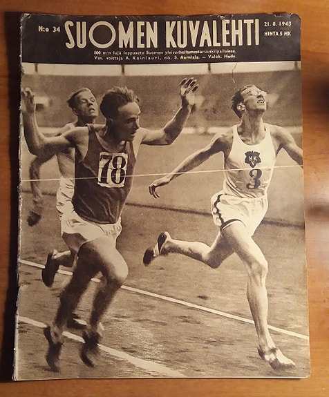 Päätoimittaja Ilmari Turja SUOMEN KUVALEHTI 34/1943