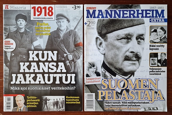 MANNERHEIM & 1918 Suomen sisällissota erikoislehdet