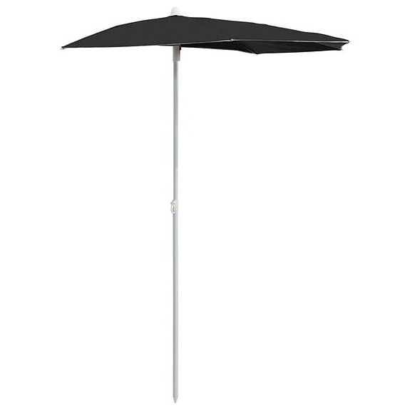 vidaXL Puoliaurinkovarjo tangolla 180x90 cm musta(sku315565