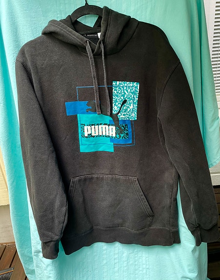 Puman musta huppari koko S