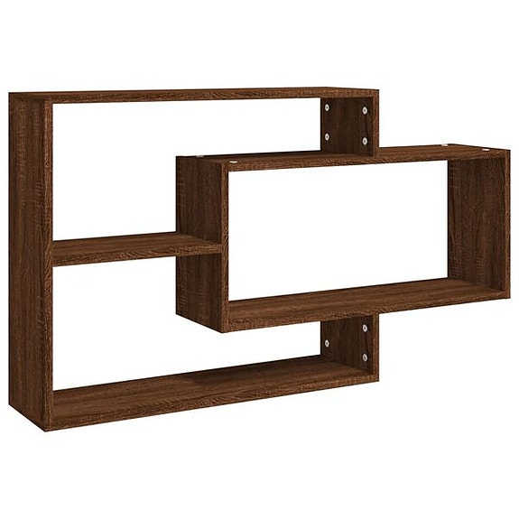 vidaXL Seinähylly ruskea tammi 104x20x58,5 cm tekninen puu(sku815290