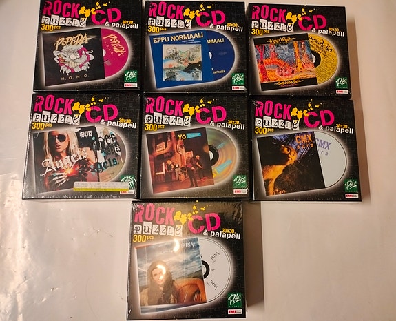 Poko Records Rock Puzzle sarja 7kpl CD/Palapeli
