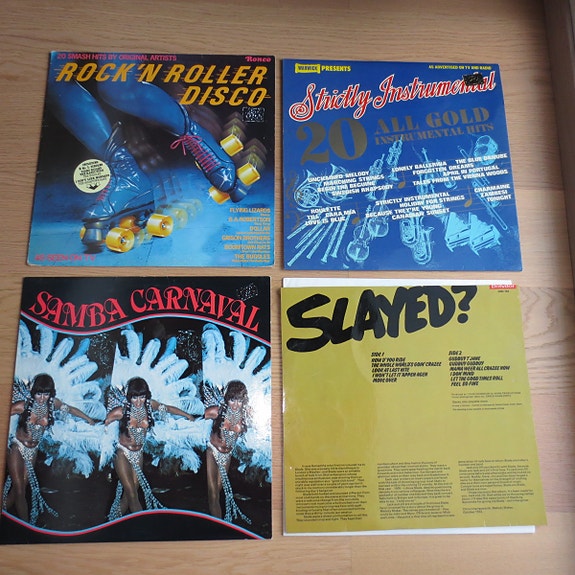 LP-levyjä, (70-80-luku), disco, samba, instrum., rock