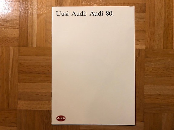 Esite Audi 80 B3 vuodelta 1986/1987
