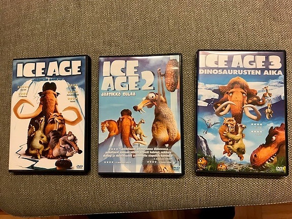 Lasten DVD:t: Ice Age (3 kpl)