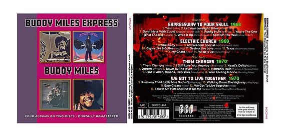 UUSI 4 x Buddy Miles Masterpiece Album 2CD (2021) - Ilmainen Toimitus
