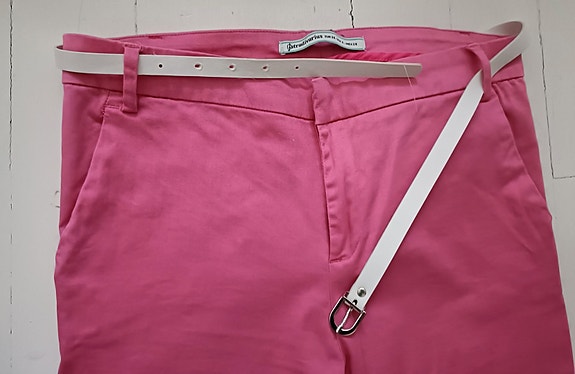 Stradivarius pinkit chinos housut S
