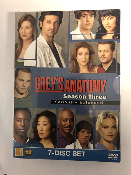Grey's Anatomy Kausi 3 DVD 7-levyn sarja