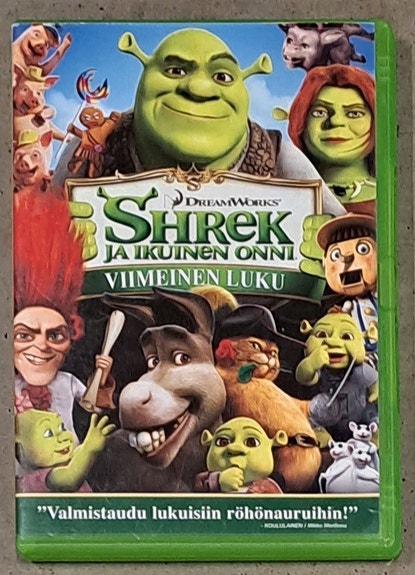Shrek ja ikuinen onni viimeinen luku dvd