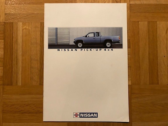 Esite Nissan Pickup 4x4 D21, myös King Cab. 1987